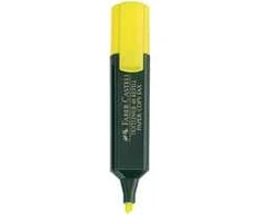 Teksto žymeklis Faber-Castell, geltonos spalvos, kirstu galiuku, 1,2 - 5mm