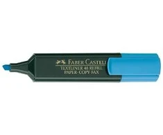 Žymeklis tekstui Faber-Castell, 1-5 mm, kirsta galvutė, mėlynas 1212-305
