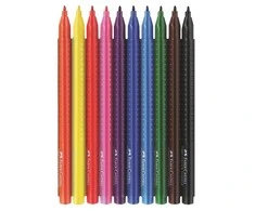 Flomasteriai Faber-Castell Grip Colour, (10) 1302-100 (Ekspozicinė prekė)