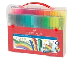 „Faber-Castell“ – jungimo rašikliai, nešiojimo dėklas, 80 vnt (155579)