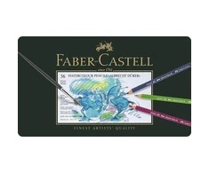 „Faber-Castell“ – „Albrecht Dürer“ akvareliniai pieštukai – „Tinbox of 36“ (117536)
