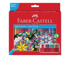 Spalvoti pieštukai Faber-Castell Castle, 60 spalvų