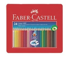 Faber-Castell – spalvotas pieštukas Color Grip skardinė iš 24 (112423)