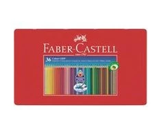 Faber-Castell – spalvotas pieštukas Color Grip skardinė iš 36 (112435)