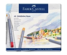Faber-Castell 17gruodžio – „Goldfaber“ akvarelinių dažų skardinė, 48 vnt. (114648)