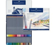 Faber-Castell 17gruodžio – „Goldfaber“ akvarelinių dažų skardinė, 48 vnt. (114648)