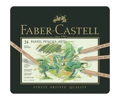 Faber-Castell – spalvotas pieštukas Pitt Pastel tin of 24 (112124)