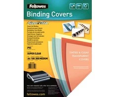 Fellowes PVC viršeliai, skaidrūs, A4, 300 mikronų, 100 vnt.