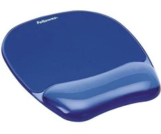 FELLOWES CRYSTAL Mėlynas Pelės kilimėlis w/ riešo atrama