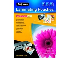 LAMINATOR POUCH GLOSSY/A4 250 100PCS 5401802 FELLOWES