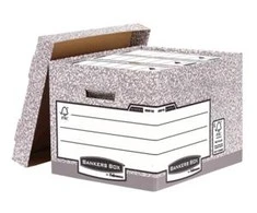 Fellowes Bankers Box System su FSC archyvinė dėžutė su nuimamu dangteliu FastFold, op. 1 vnt. (00810-FFEU)
