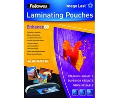 Fellowes Laminavimo vokeliai BERGAI, 80 mic, A4, 100 vnt.