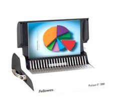 FELLOWES PERFORIOR PULSAR-E Elektrinė lenkimo mašina 15 lapų, komplekte pradinis lenkimo rinkinys 10 lapų