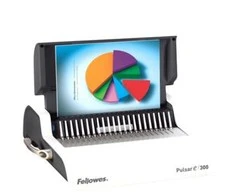 FELLOWES PERFORIOR PULSAR-E Elektrinė lenkimo mašina 15 lapų, komplekte pradinis lenkimo rinkinys 10 lapų