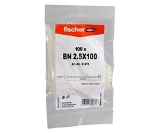 FISCHER OPASKA KABLOWA BN 2,5 x 100mm BALTA 100szt.
