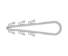 Fischer Fischer kabelio kilpa Steckfix SF plus LS 3/13, spaustukas (lengvas pilkas, 100 vnt.)