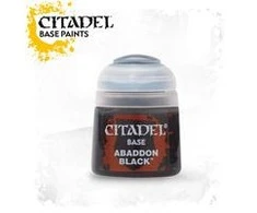 Citadel Colour Citadel Abaddon Juodas Base akriliniai dažai 12 ml miniatiūroms