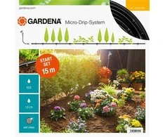 Gardena Lašelinio drėkinimo rinkinys daržovių/augalų eilėms (15m)