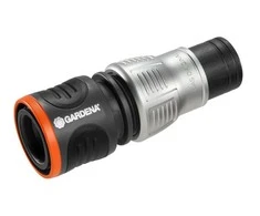 Gardena „Premium“ žarnos jungtis su vožtuvu Stop, 13 mm (1/2 col.)–15 mm (5/8 col.)