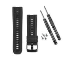 Išmaniojo laikrodžio Garmin Tactix, Quatix, Fenix/Fenix 2 silikoninis dirželis, Juodos spalvos