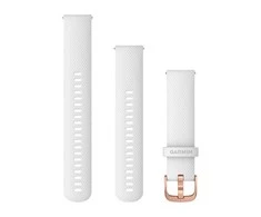 Išmaniojo laikrodžio Garmin greitai atsegamas silikoninis dirželis, Baltos spalvos, 20mm