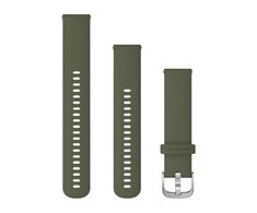 Išmaniojo laikrodžio Garmin greitai atsegamas, silikoninis dirželis, Žalios spalvos, 20mm