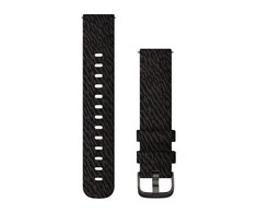 Išmaniojo laikrodžio Garmin greitai atsegamas nailoninis dirželis, Juodos spalvos, 20mm