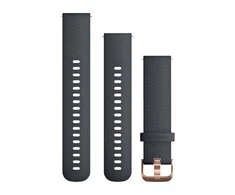 Išmaniojo laikrodžio Garmin greitai atsegamas, silikoninis dirželis, Mėlynos spalvos, 20mm