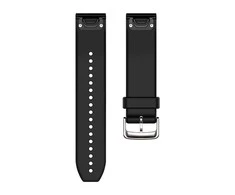 Garmin QuickFit 22 mm greitai atsegamas silikoninis dirželis, Juodos spalvos