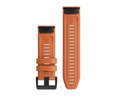 Išmaniojo laikrodžio Garmin greitai atsegamas, silikoninis dirželis, Oranžinės spalvos, 26mm