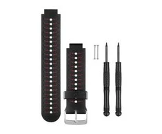 Išmaniojo laikrodžio Garmin Forerunner 230/235/630/735XT  silikoninis dirželis, Juodos spalvos