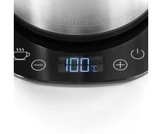 Gastroback Electric Virdulys 42426 Su elektroniniu valdymu, nerūdijantis plienas, nerūdijantis plienas, 2200 W, 1,7 l, 360° besisukantis pagrindas