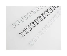 Acco Esselte Metalinės įrišimo spiralės GBC A4 21L, 10mm, 100 vnt./pak., balta sp.