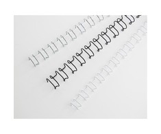 Acco Esselte Metalinės įrišimo spiralės GBC A4 21L, 14mm, 100 vnt./pak., balta sp.