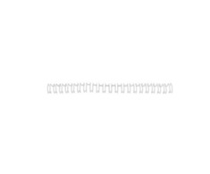 Acco Esselte Metalinės įrišimo spiralės GBC A4 21L, 14mm, 100 vnt./pak., balta sp.