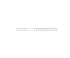 Acco Esselte Metalinės įrišimo spiralės GBC A4 21L, 14mm, 100 vnt./pak., balta sp.