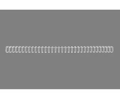 Staples GBC Wire spygliai 34 apsisukimai, 8mm, balta 100 vnt
