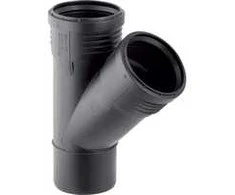 Geberit TRÓJ.SILENT-PP HT 75X50/45 SANI.JUODA