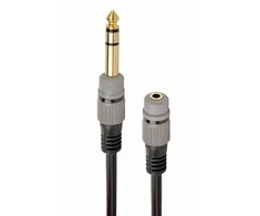 GEMBIRD A-63M35F-0.2M 6.35mm to 3.5mm audio adapter 0.2m juodas