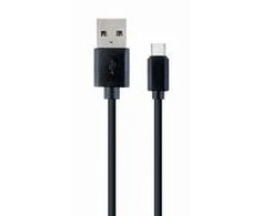 GEMBIRD CC-USB2-AMCM-1M USB 2.0 AM į Type-C kabelis AM/CM 1m juodas