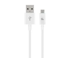 GEMBIRD CC-USB2P-AMmBM-1M-W Gembird Micro-USB įkrovimo ir duomenų kabelis, 1m, baltas