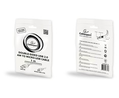 GEMBIRD CC-MUSB2D-1M Gembird dvipusis USB 2.0 AM į Micro-USB kabelis, 1 m, juodas