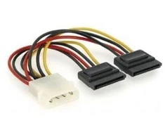GEMBIRD CC-SATA-PSY2 Molex lizdas - Molex kištukas + nuoseklusis ATA maitinimo kabelis