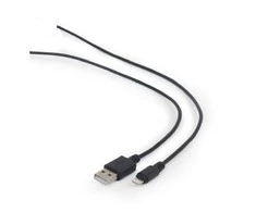 GEMBIRD CC-USB2-AMLM-1M USB duomenų sinchronizavimo ir įkrovimo 8 kontaktų kabelis 1m juodas