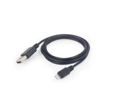 GEMBIRD CC-USB2-AMLM-2M Gembird USB duomenų sinchronizavimo ir įkrovimo 8 kontaktų kabelis, 2m, juodas