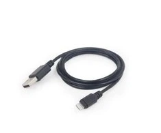 GEMBIRD CC-USB2-AMLM-2M Gembird USB duomenų sinchronizavimo ir įkrovimo 8 kontaktų kabelis, 2m, juodas