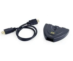 GEMBIRD DSW-HDMI-35 Gembird HDMI sąsajos jungiklis, 3 jungtys, įmontuotas kabelis