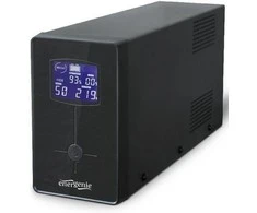 Gembird Energenie | UPS su USB ir LCD ekranu, Juodas | 850 VA | 220 V