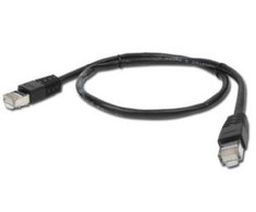 GEMBIRD PP6-1M/BK Gembird patchcord RJ45, cat. 6, FTP, 1m, juodas