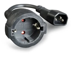 MicroConnect GEMBIRD PC-SFC14M-01 Gembird maitinimo adapterio laidas C14 vyriškas -> schuko moteriškas
